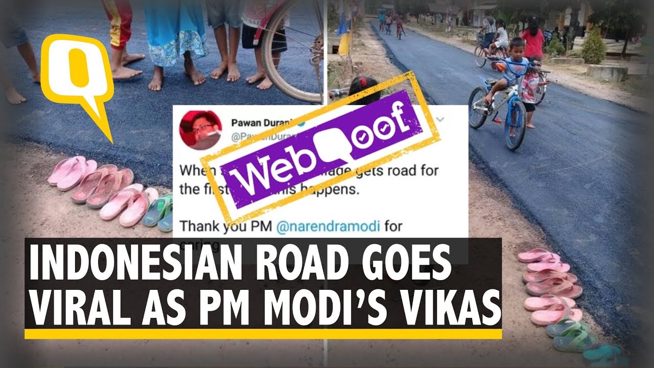 WebQoof: Indonesian road viral as PM Modi&rsquo;s infrastructural push in india | The Quint