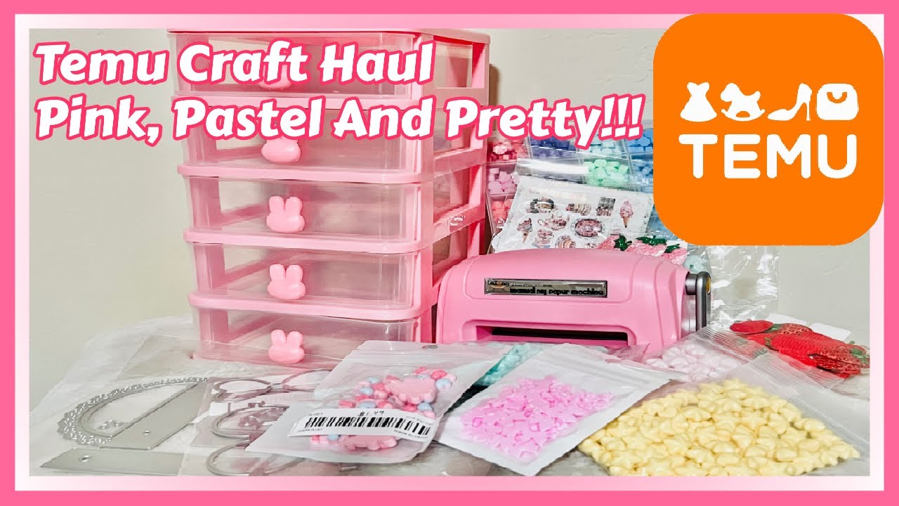 Temu Craft Haul 😍 Pink, Pastel And PRETTY! 😍 Use code tar38958 😉 @temu