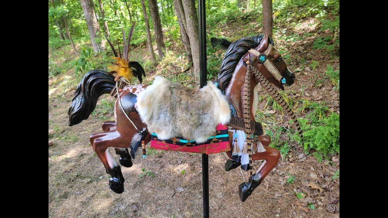 Thrift Store Bouncy Horse Converted to a Carousel Horse - DIY Time Lapse Process