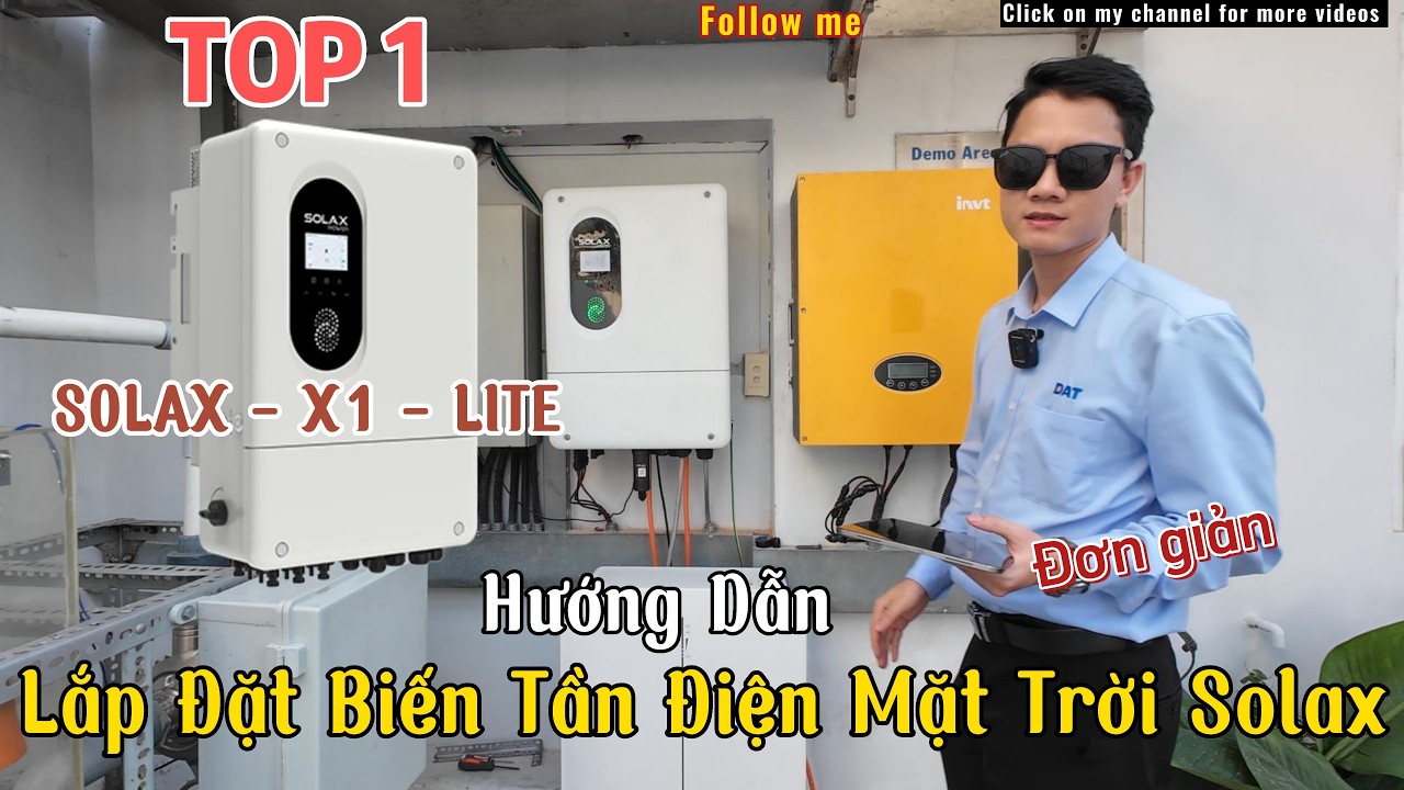 Hướng Dẫn Lắp Đặt Biến Tần Điện Mặt Trời 1-Pha Áp Thấp SolaX X1-Lite-LV 8kW / 10kW / 12kW