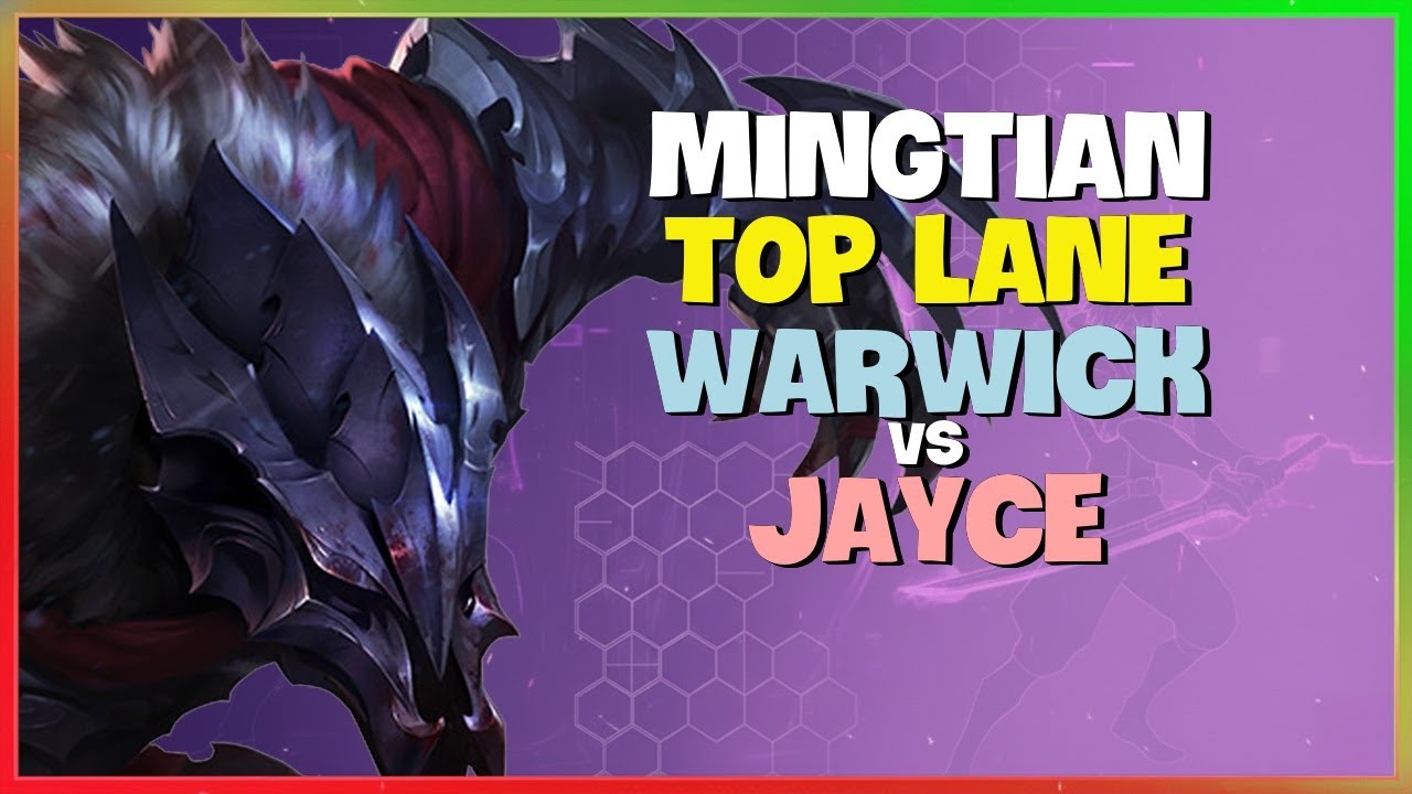 MingTian Rank 1 Challenger Warwick Top Lane Mechanics Breakdown Engsub