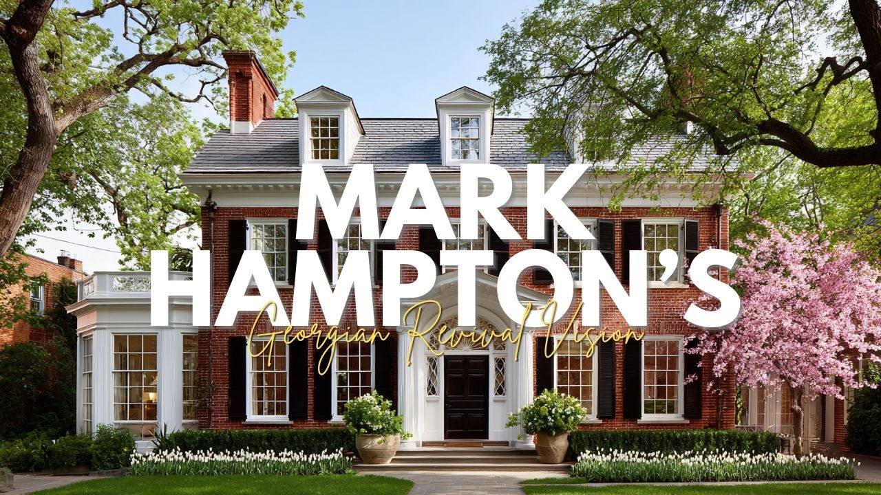 Mark Hampton&rsquo;s Georgian Revival Vision, Brightened by Spring Symmetry