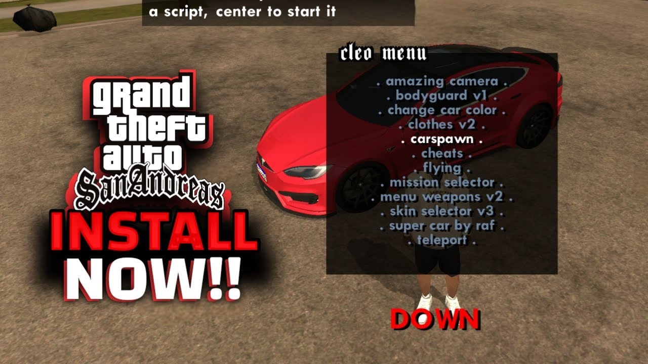 Установите 136+ читов Cleo для GTA San Andreas на Android | С Cleo (скрипт + APK) для всех Android