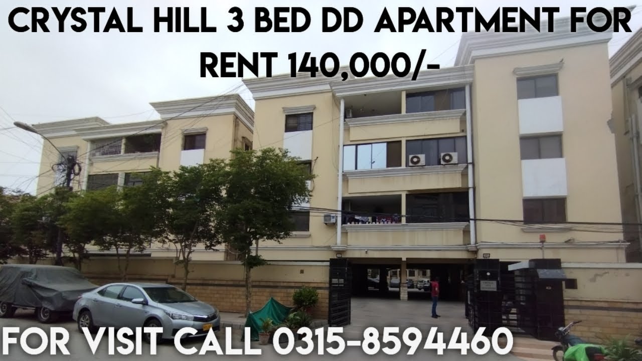 Crystal Hill 3 Bed Apartment available for Rent 140k Call Farrukh 0315-8594460