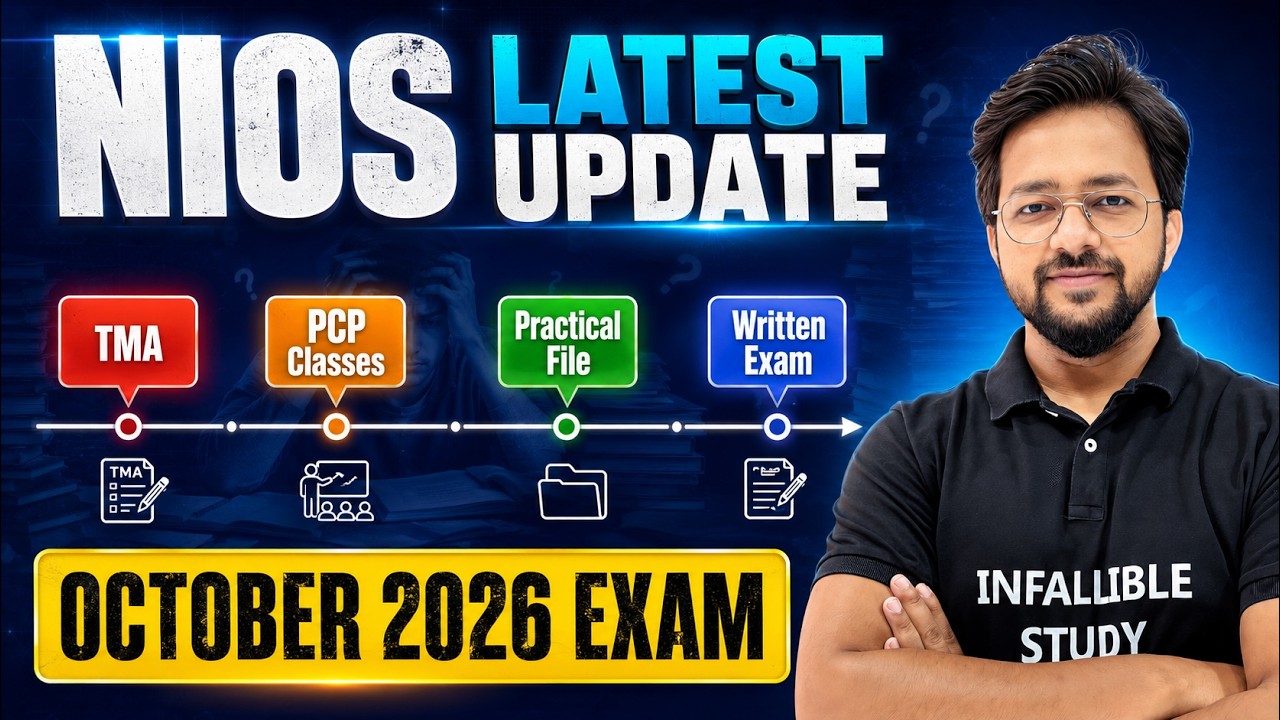 NIOS Big Update 😱 October 2026 & April 2027 | TMA, PCP, Practical,  Date Sheet & Practical