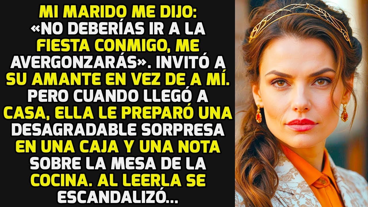Mi Marido Me Dijo  «No Deberías Ir A La Fiesta Conmigo Me Avergonzarás»  Pero Yo   HISTORIAS LA VIDA