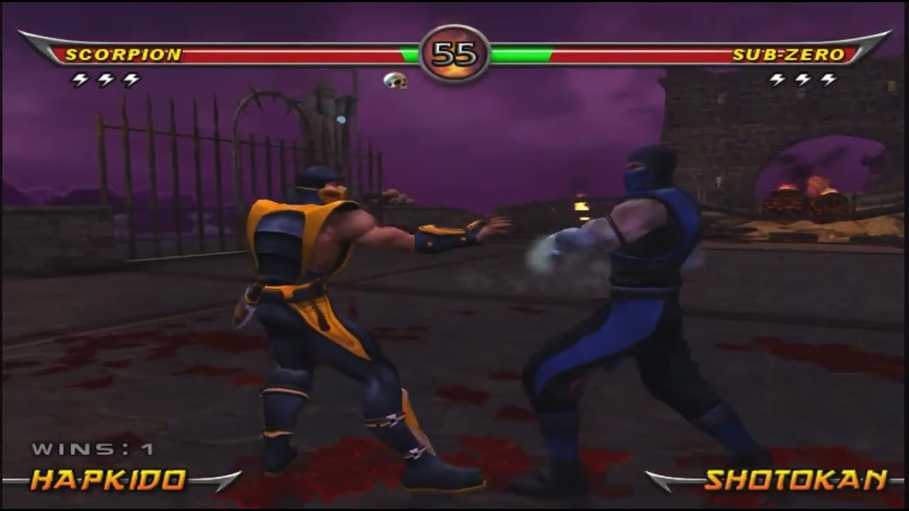 Mortal Kombat Armageddon.Scorpion Vs Sub Zero.Full Gameplay
