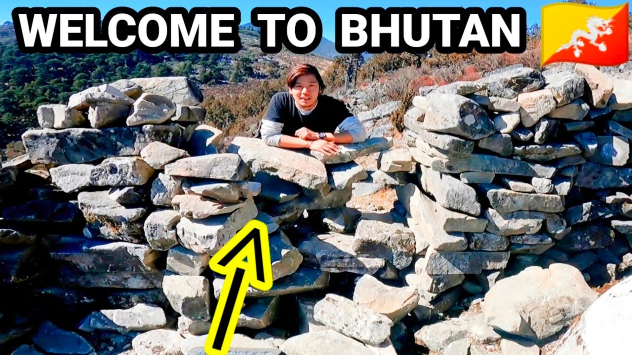 THESE STONES ARE BHUTAN BORDER FROM BEHIND 🇧🇹