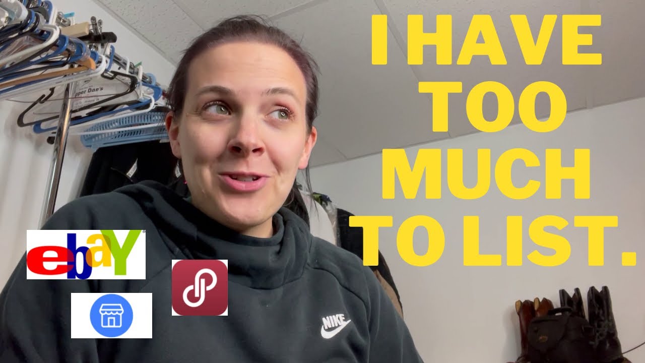 Trying to List 50 Clothing Items in One Day to eBay, Poshmark, and Facebook Marketplace!