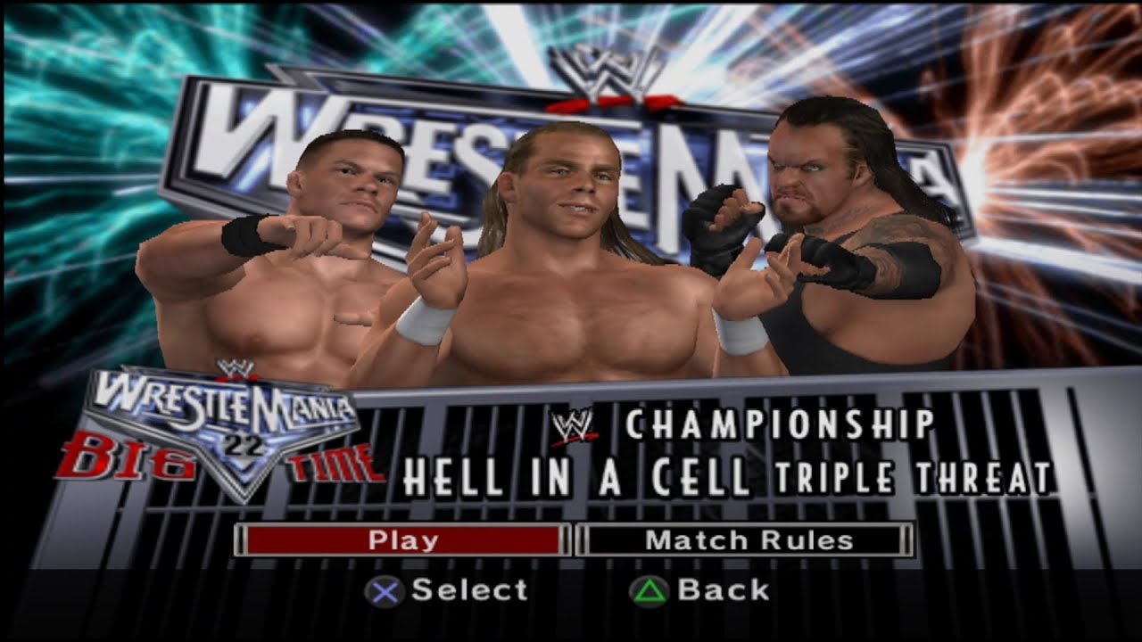 WWE SmackDown vs. Raw 2007 - John Cena vs Undertaker vs Shawn Michaels | Hell in a Cell