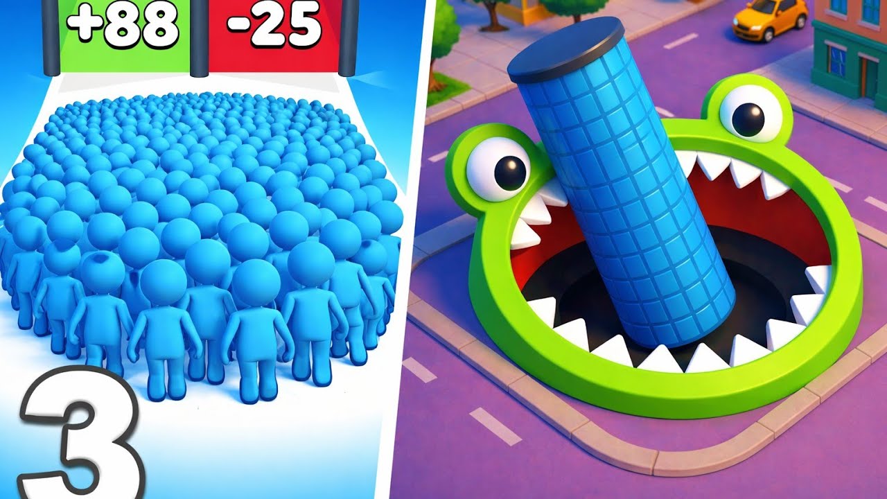 Count Master Vs Hole.io - Max Levels Gameplay 