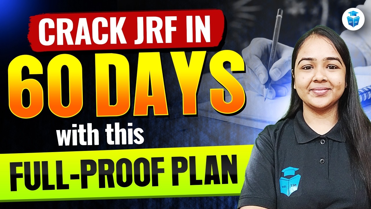 Crack JRF in 60 Days 🔥 | UGC NET Study Plan 2026 | UGC NET Paper 1 + Paper 2 Strategy | JRFAdda