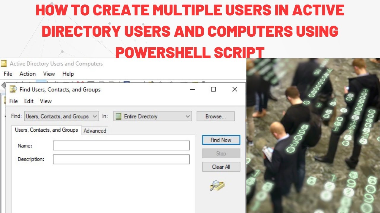 How to create Multiple Users in Active Directory Users and Computers using PowerShell Script