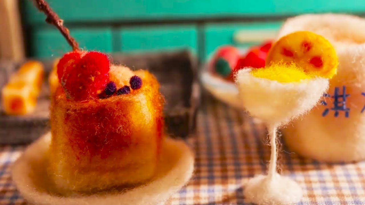 Cooking with Wool BTS: Strawberry Ice Cream Toast|Stop Motion Animation