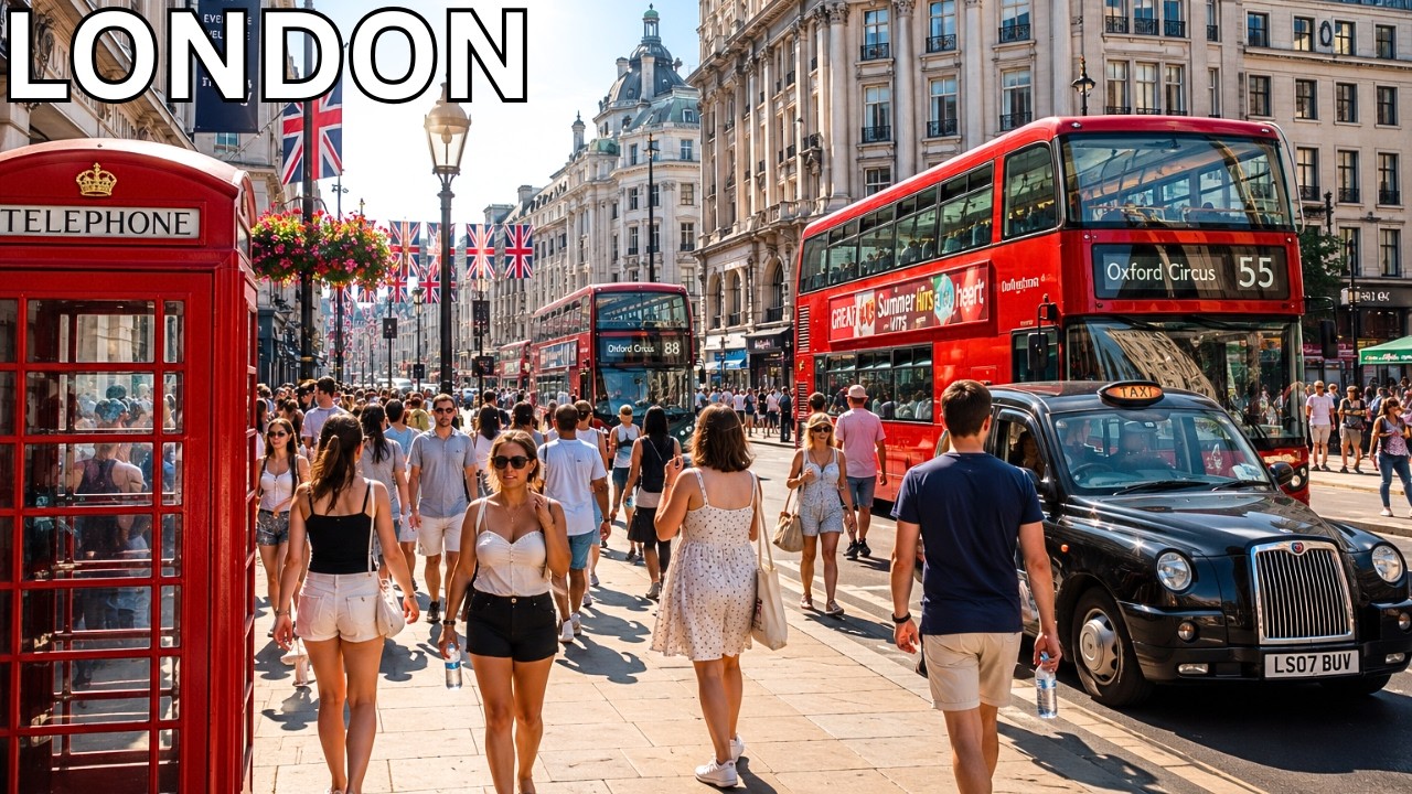 🇬🇧 London HEATWAVE 🔥 West End Summer Walk (4K HDR)