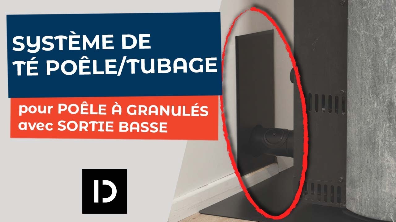 Installer un système de té poêle/tubage sur une configuration de poêle à granulés avec sortie basse