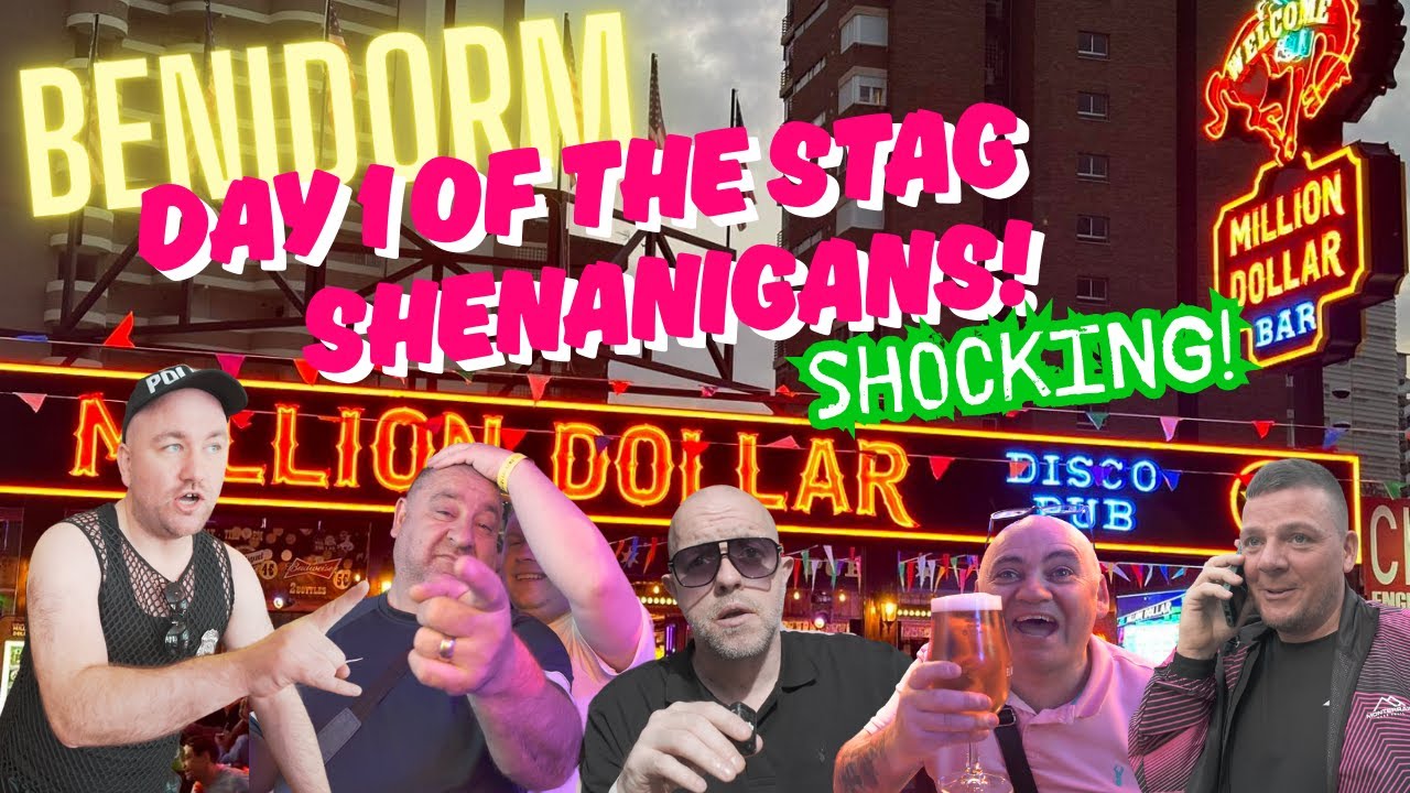 Benidorm Stag Do Chaos! 🍻 | Ultimate Lads Weekend on the Benidorm Strip (Day 1) SHOCKING!