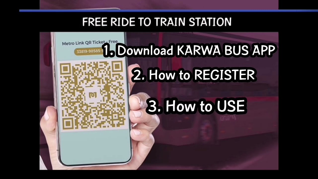 METROLINK Bus App l KARWA BUS APP l QR Code Tickets l FREE Ride to Metro Station.