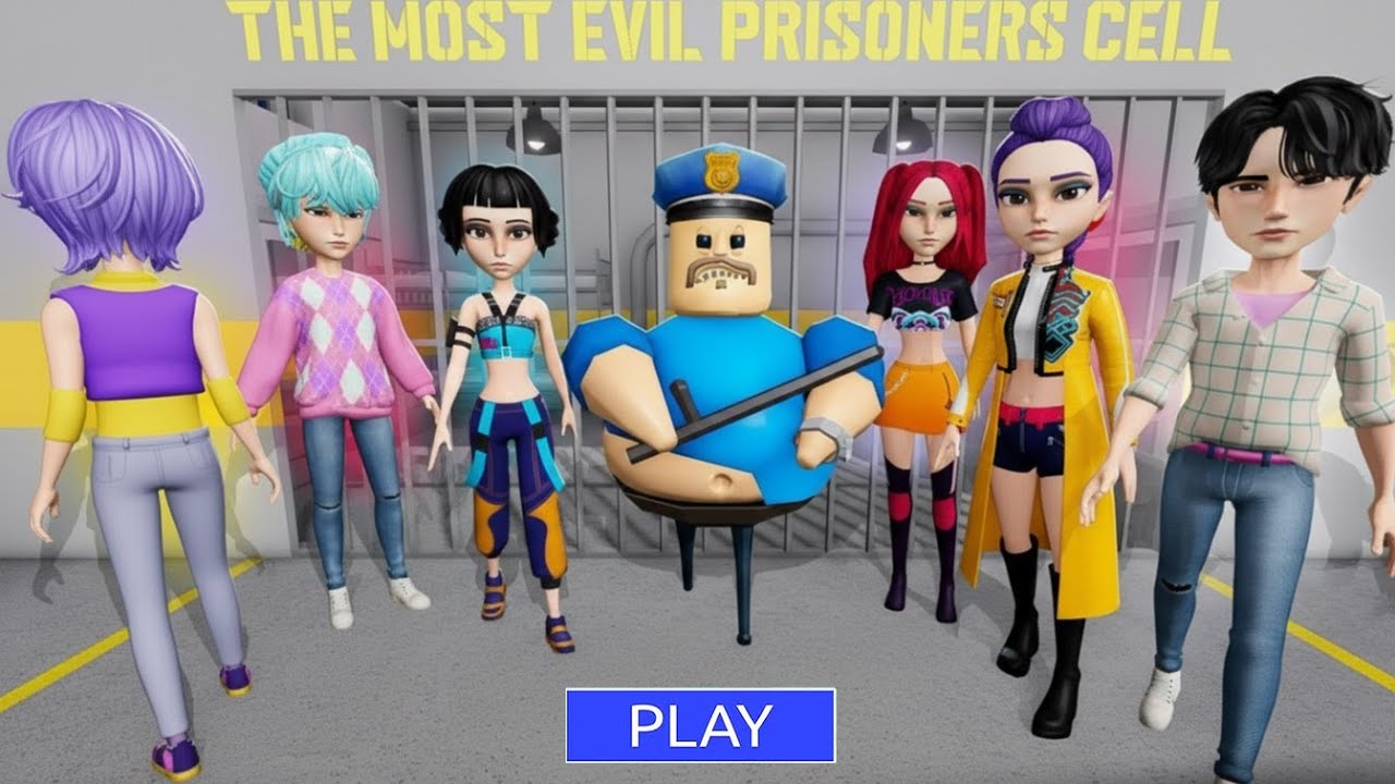 KPOP DEMON HUNTERS PRISON RUN! Obby roblox Gameplay Walkthrough No Death 4K