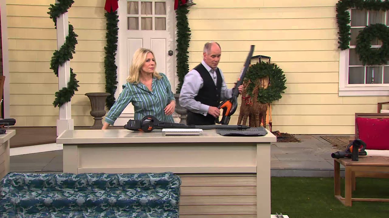 Worx Air 20V Cordless Blower/Sweeper w/ Wall Bracket & 8 Attachments with Drew Hoffmann
