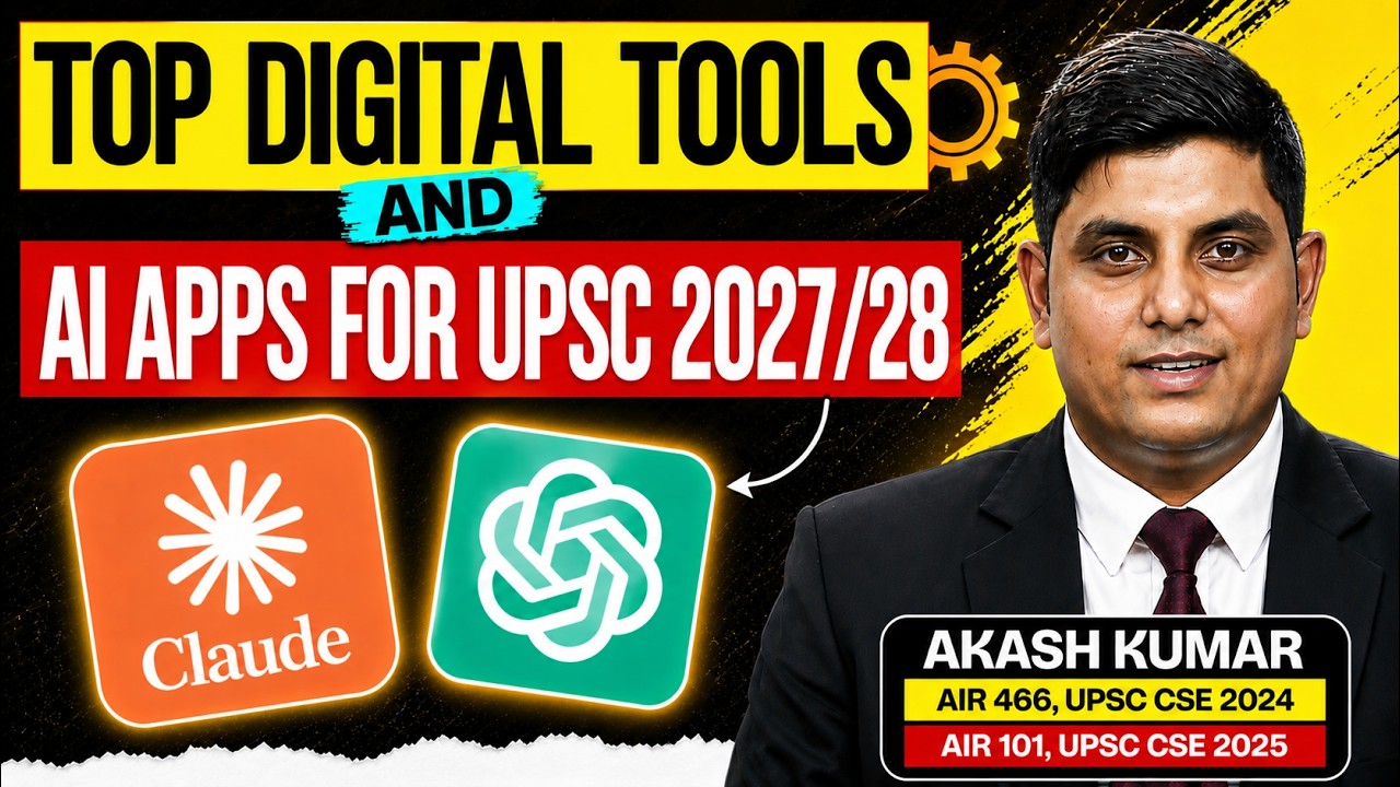Top Digital Tools and AI Apps for UPSC 2027/28 | Akash AIR 101, UPSC CSE 2025 | Sarrthi IAS