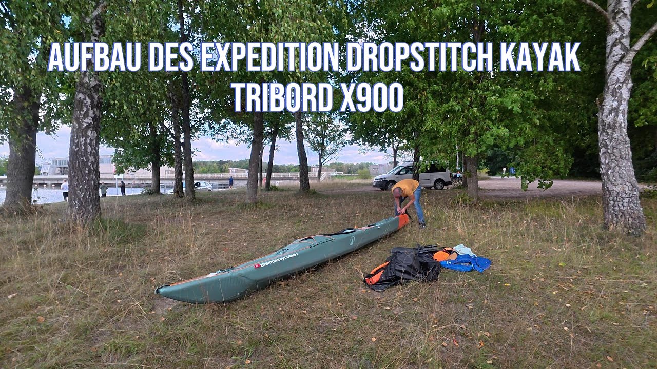 Aufbau des Dropstitch Exepdition Kayak Tribord X900