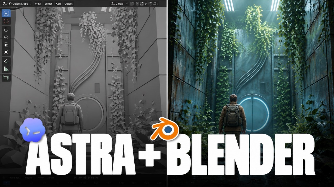 How To Create INSANE Scenes In Blender + GPT-6 Astra + Higgsfield