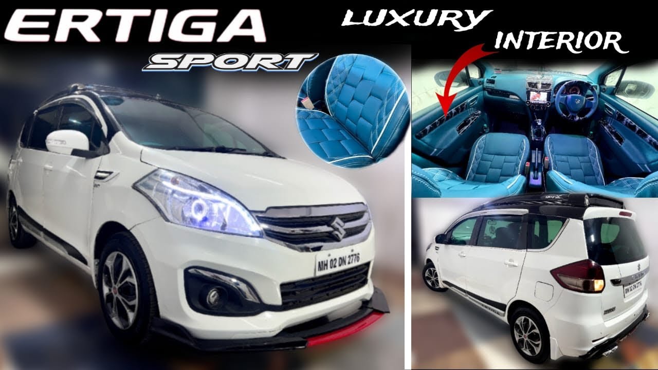 ERTIGA sports 😍with Bracelet design seatcover #oldertiga#modified #luxuryinteriors #erigamodified