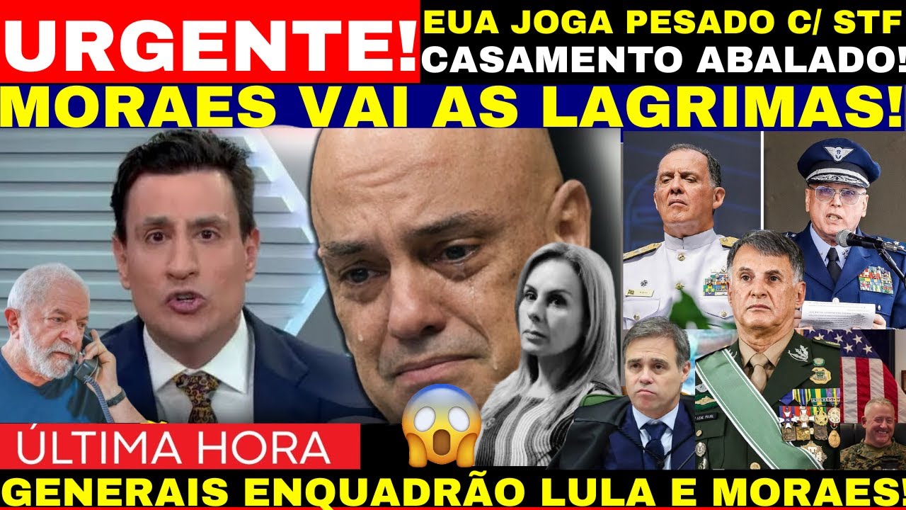 AGORA MORAES VAI AS LAGRIMAS APÓS GENERAIS PRESSIONAR LULA VAZA VIDEO 0RGIA CASA VORCARO FIM CAMENTO