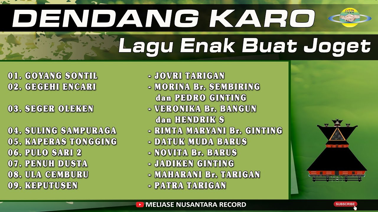 DENDANG KARO - Lagu karo enak buat joget