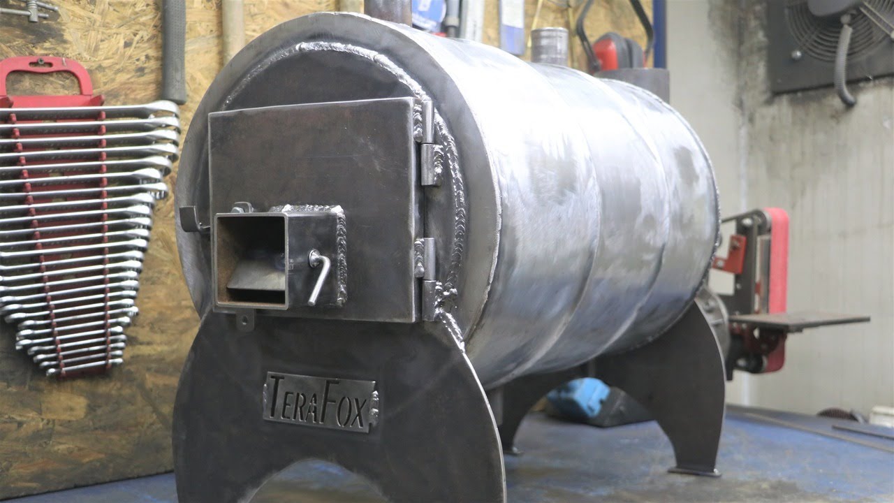 WOW! We turn a gas cylinder and barrel into a wood stove with airflow!