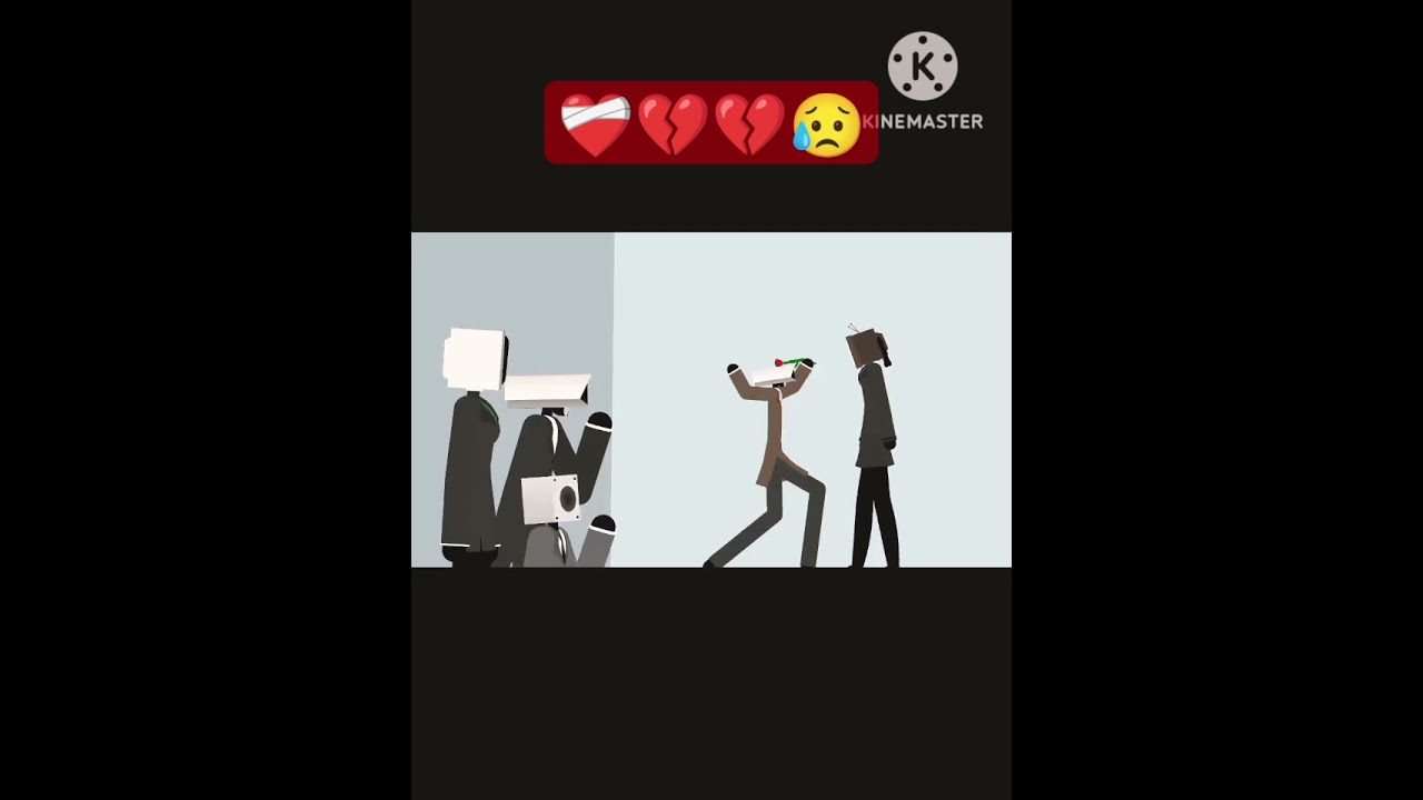 brown cameraman 💔 tvwoman// stick nodes #animation