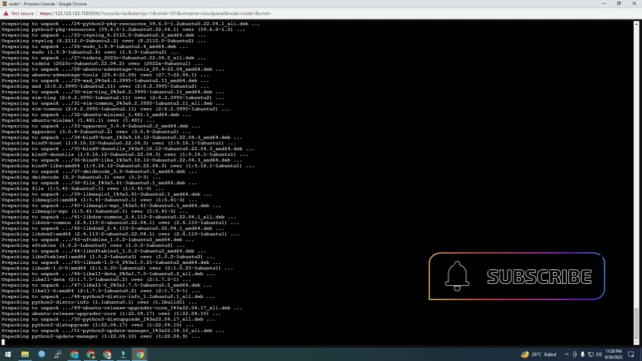 How to Installing CloudPanel on proxmox to self hosting your own site ( Part 1 )
