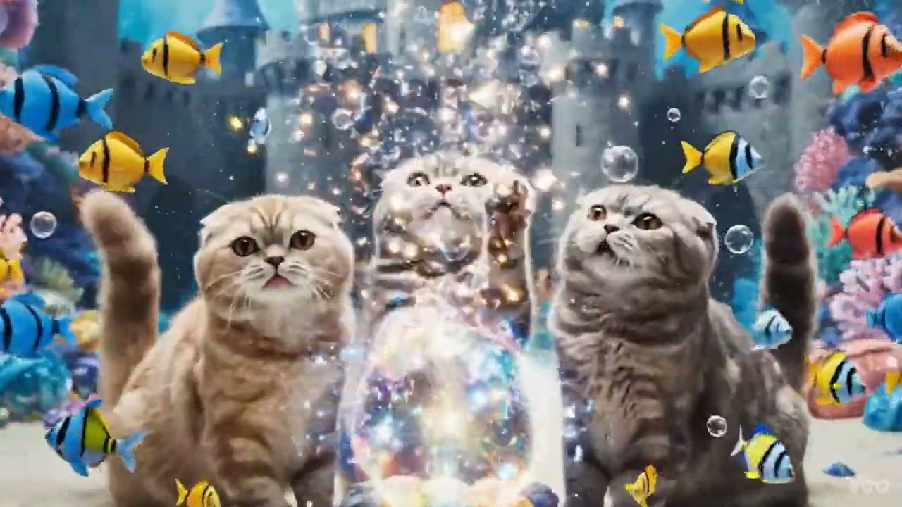 猫が海底城へ…！？最後は感動の帰還シーンが泣ける😭🐾