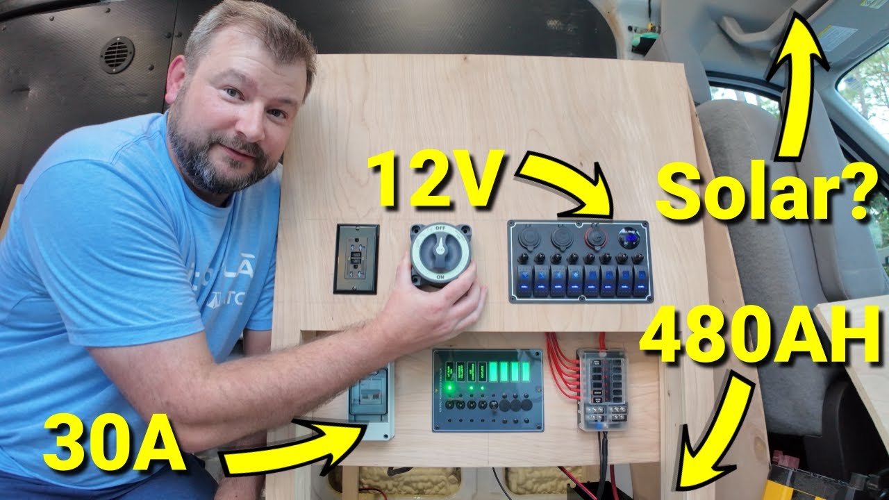 Lithium Powered Van Install and walkthrough (30Amp, 460AH)