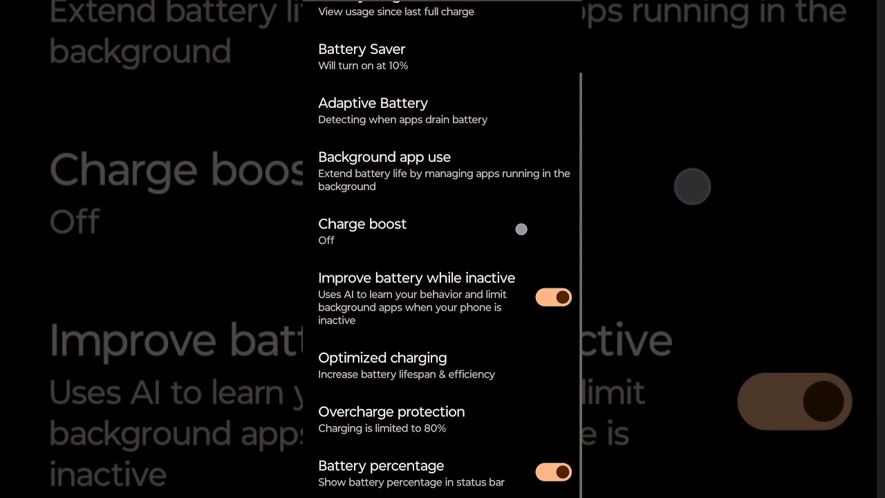 Motorola phone super function Battery overcharge protection setting