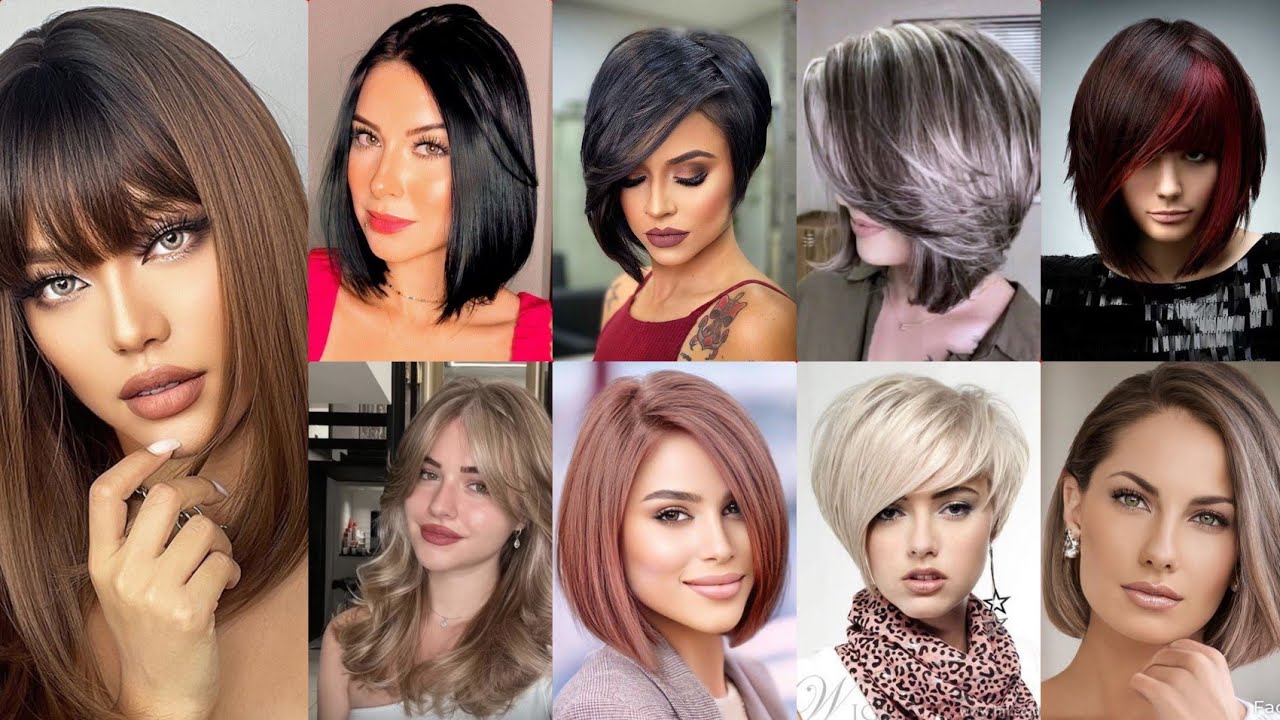 أجمل وأروع قصات شعر قصير مع ألوان صبغات الشعر مع تسريحات شعر روعه 2024 💞Amazing short haircuts2024