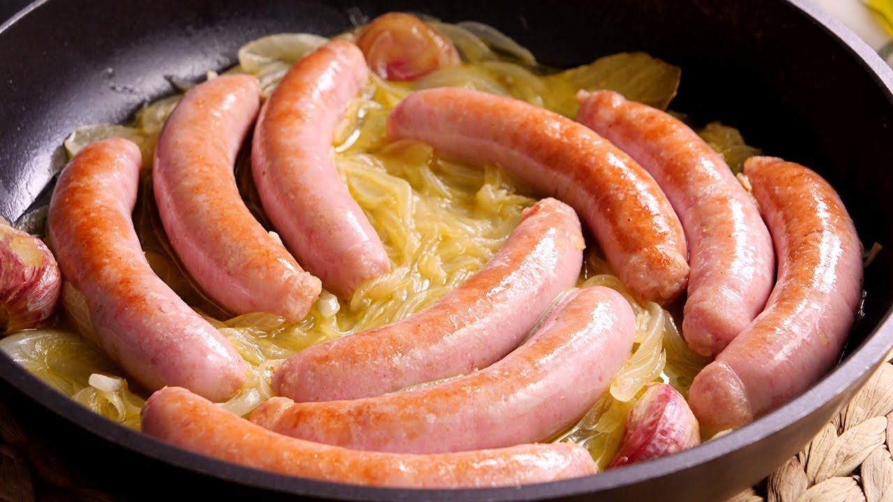 Колбаски с вином &ndash; очень простой и быстрый экономичный рецепт