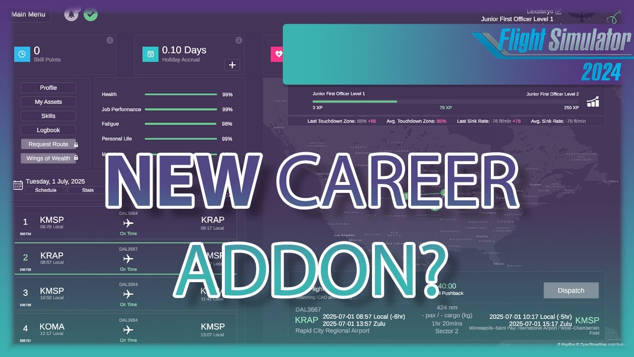 NEW CAREER ADDON FOR FLIGHT SIM | FLY THE LINE | MSFS