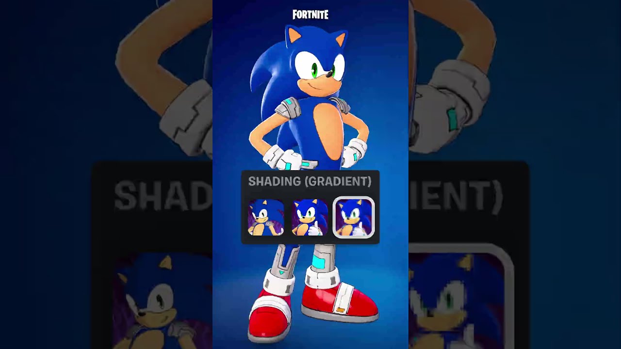 Sonic's Fortnite Skin WITHOUT Cel-Shading?