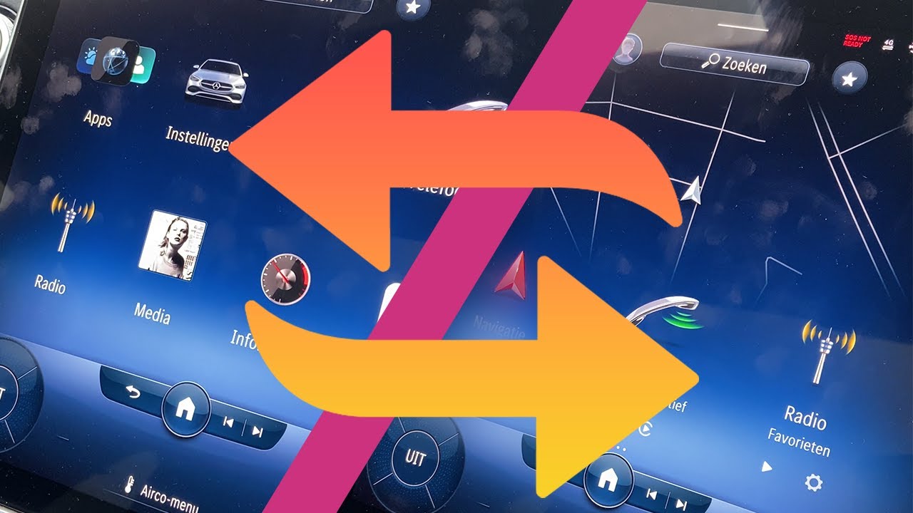 Change Menu layout on Mercedes MBUX 2nd generation #Shorts