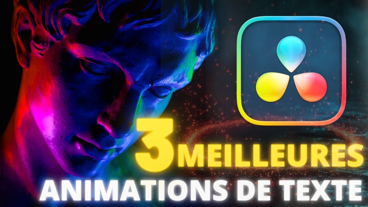 3 MEILLEURES ANIMATIONS de TEXTE pour DaVinci Resolve 20 GRATUITES
