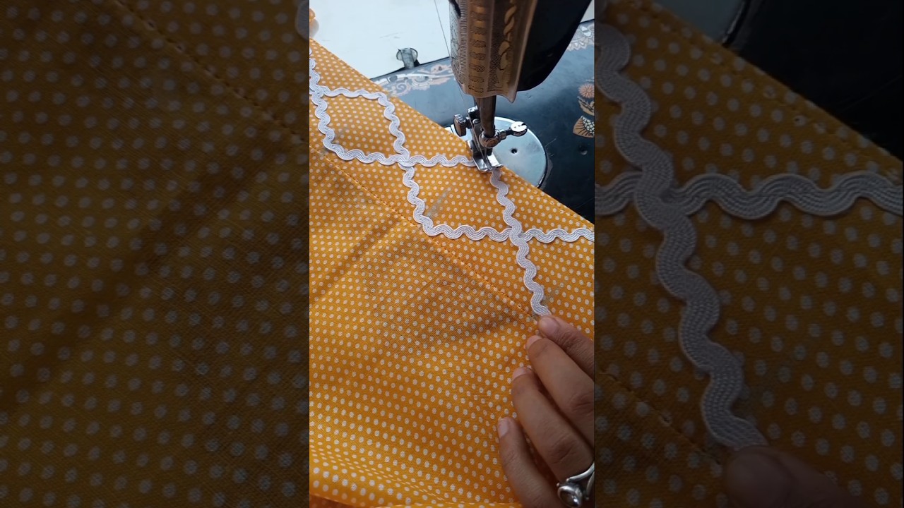 beautiful poncha design with lace #shortsfeed #shorts #ytshorts #ponchadesign #trending #viralvideo
