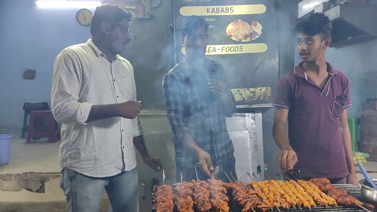 ||Eluru street food||Non veg Heaven||Chicken Kebab || Chicken Recipes||yugundar vlogs||