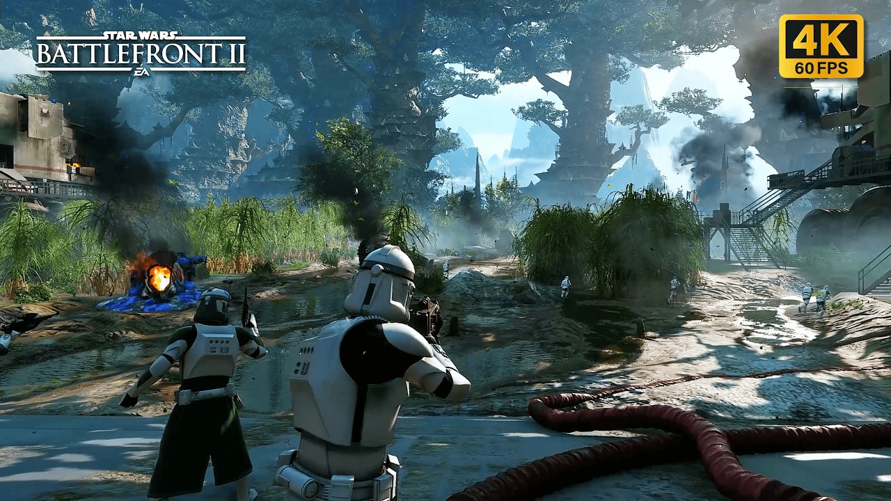Star Wars Battlefront 2: Operation Kashyyyk | Galactic Assault Gameplay [4K60FPS]