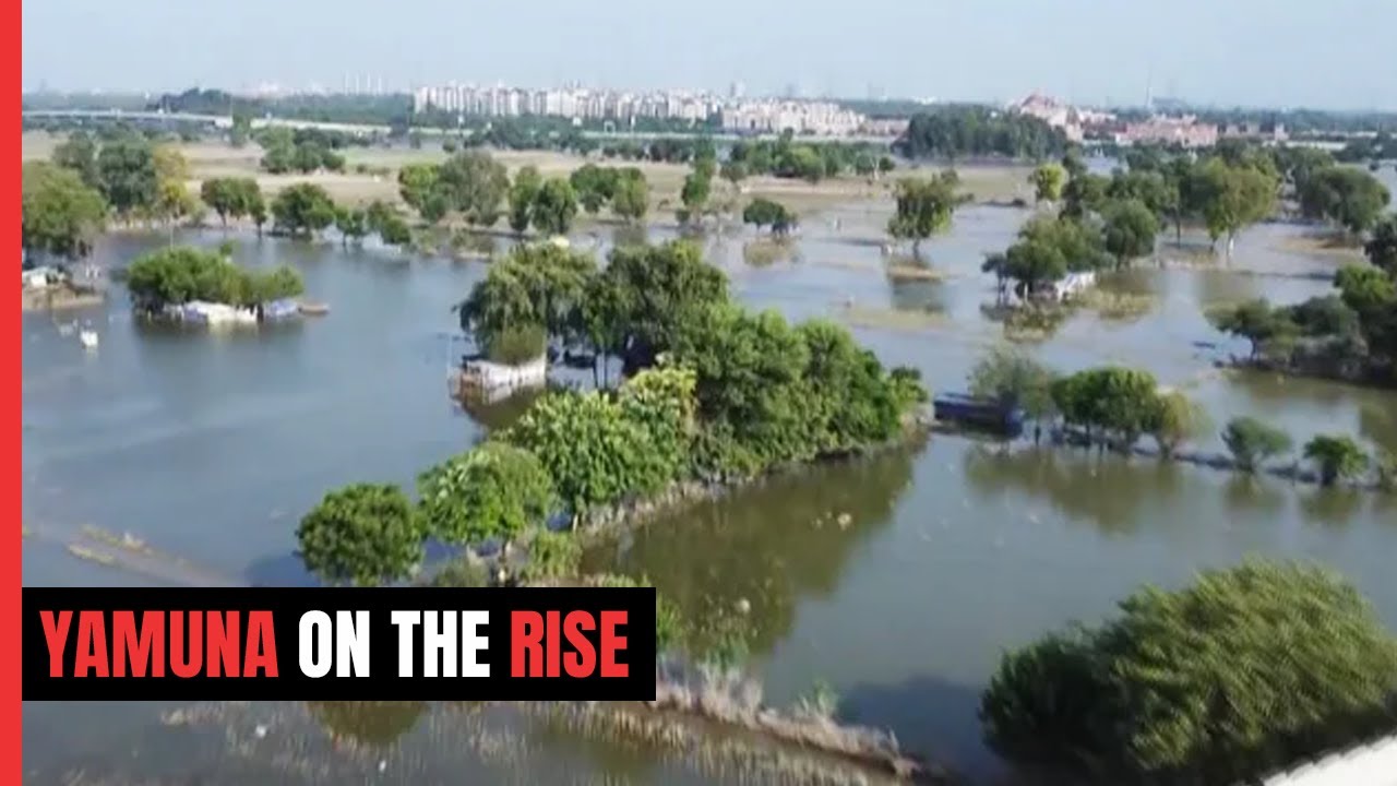 Yamuna Floods | Drone Footage Of Swollen Yamuna As It Breaches Danger Mark In Delhi Again