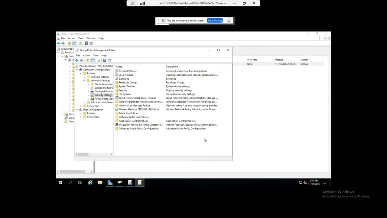 Lab9 Group Policy