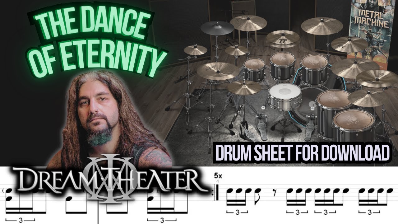 Dream Theater - The Dance of Eternity (DRUM TRACK / SHEET / MIDI)