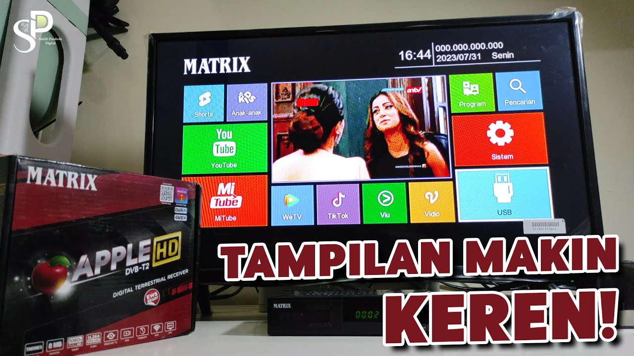 Upgrade STB Matrix Apple Merah HD V2.6.9 Ada Fitur Yang Keren