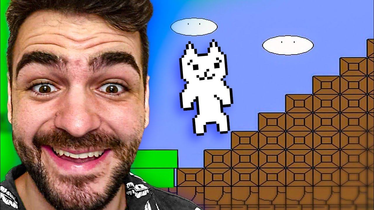 EXPERTO EN MARIO BROS JUEGA A CAT MARIO POR PRIMERA VEZ 😂